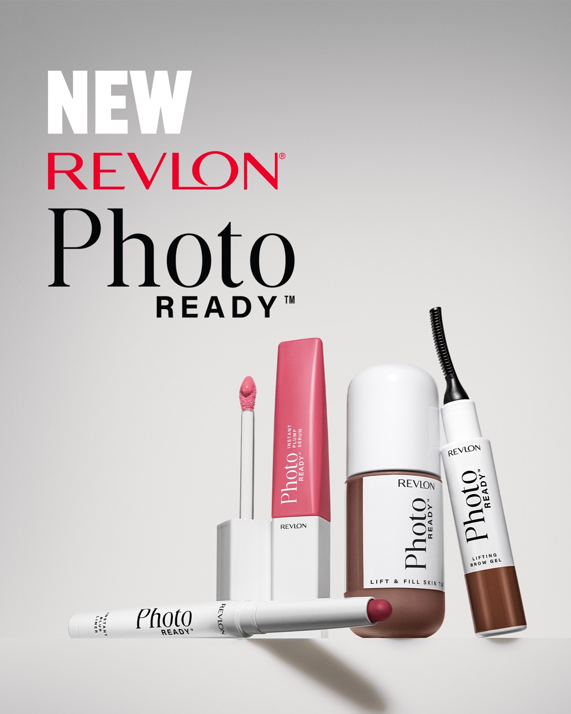 NEW Revlon PhotoReady Collection — Instant Blur Liner, Instant Plump Serum, Lifting Brow Gel and Lift & Fill Skin Tint